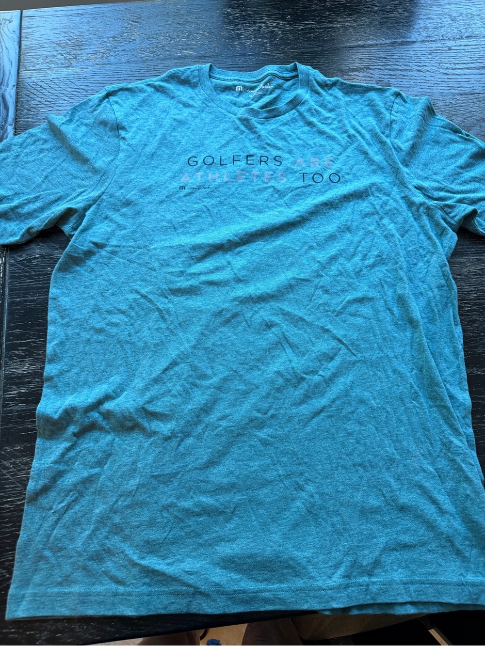 Travis Mathew Teal 'Golfers Are Athletes Too' Short-Sleeve Tee
